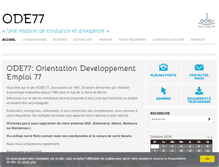 Tablet Screenshot of ode77.fr